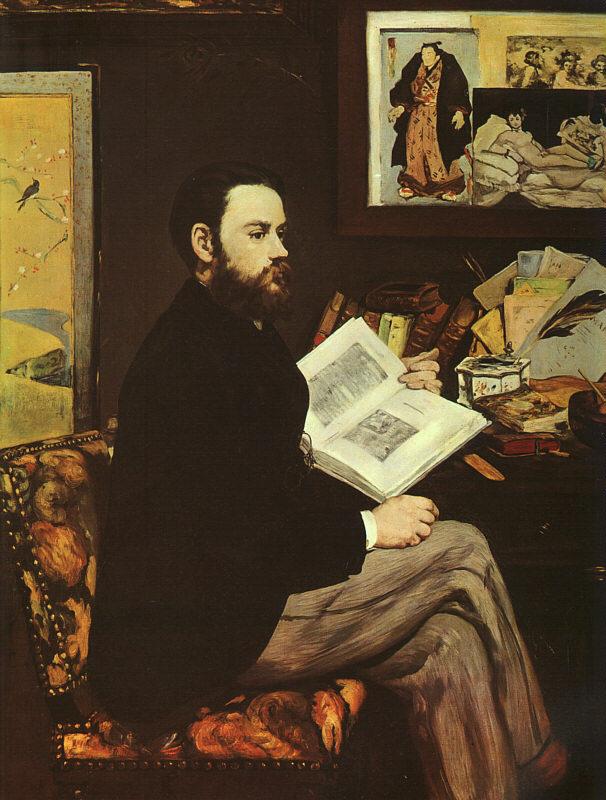 Edouard Manet Portrait of Emile Zola oil painting image